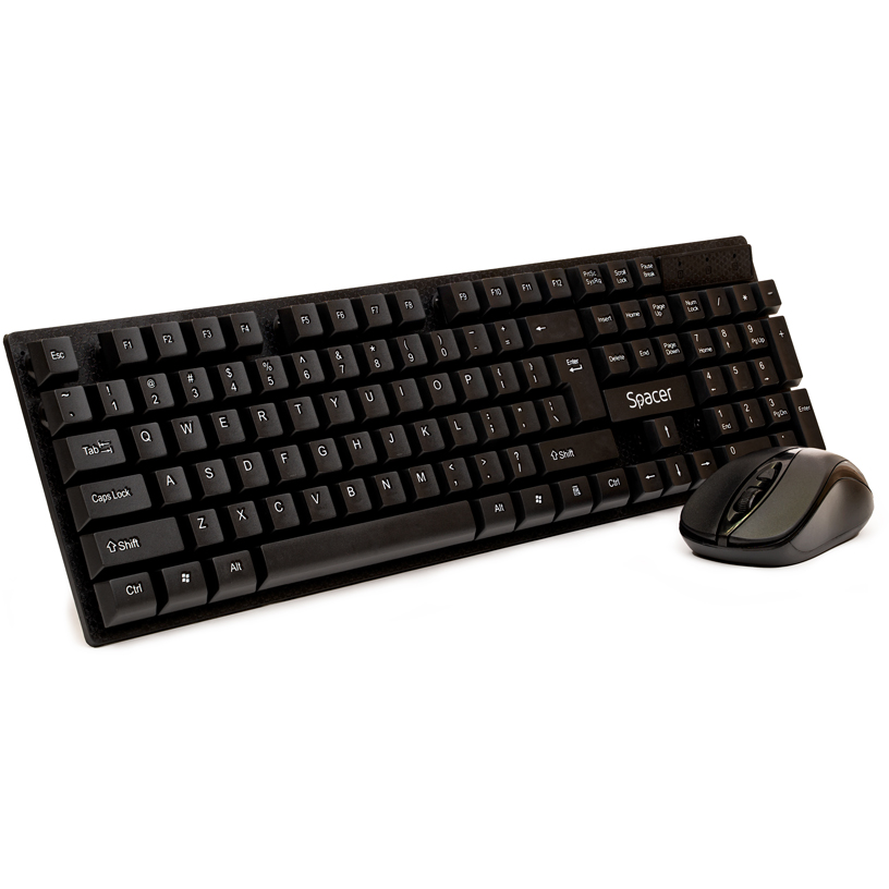 Kit tastatura si mouse Wireless Negru