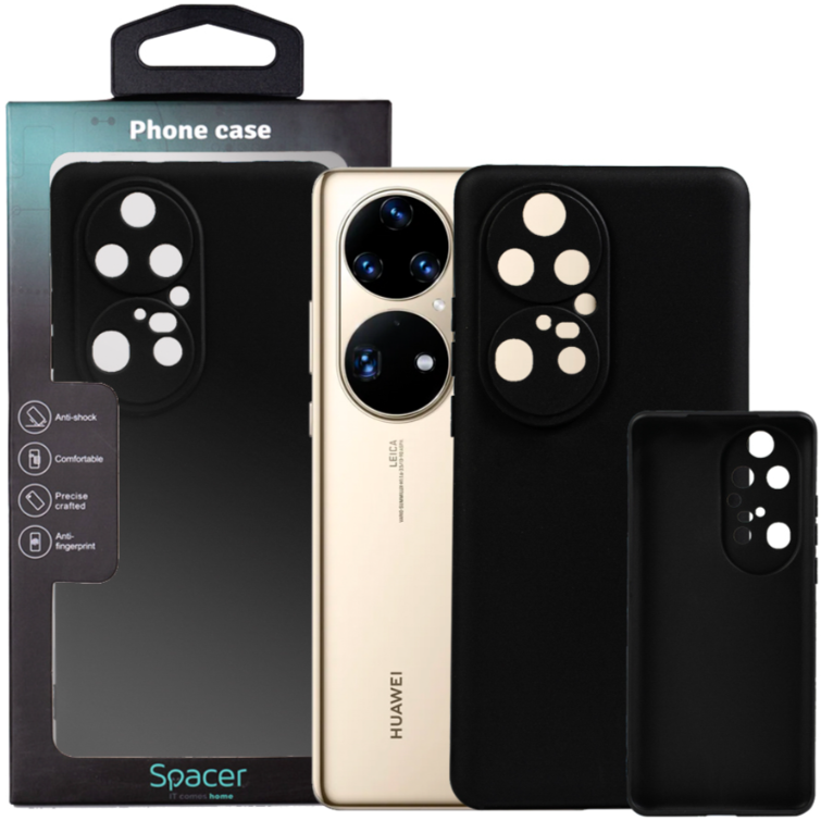 Husa Spacer Pentru Huawei P50 Pro TPU Negru