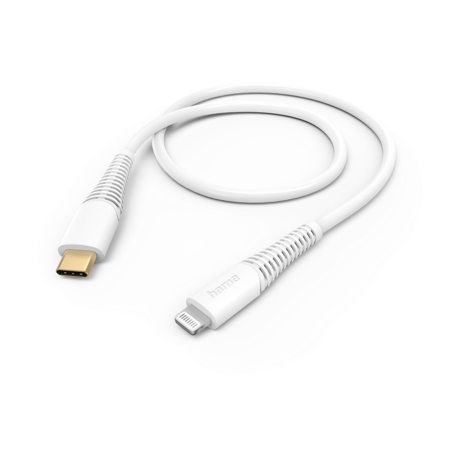 Cablu de Incarcare USB C Lightning Alb
