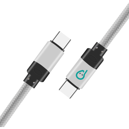 Cablu de date Spacer Pentru Smartphone USB Type-C La USB Type-C 1.8m Argintiu