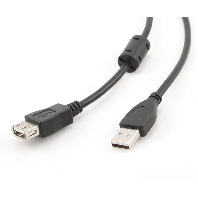Cablu USB Spacer Prelungitor USB 2.0 La USB 2.0 1.8m Negru