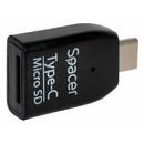 Interfata USB Type C Micro SD Plastic Negru