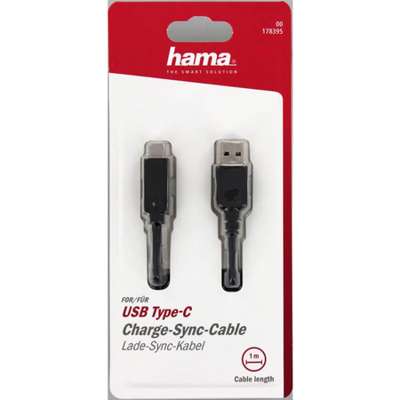 Cablu de Date Hama USB Type C Negru