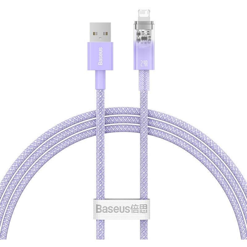 Cablu de date Explorer, USB/Lightning, 2.4A, 1m, Mov