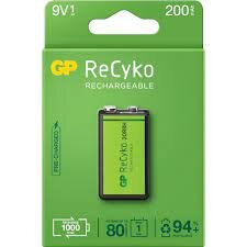 Acumulatoria ReCyco 200mAh 9V NiMH paper box 1 buc. 20R8H-EB1 GP20R8H-2EB1 GPRHV208R075 (include TV 