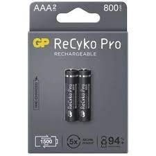 Acumulatori ReCyko Pro 850mAh AAA (R03) 1.2V NiMH, paper box 2 buc. GP85AAAHCB-2EB2 GPRHCH83B204 (in