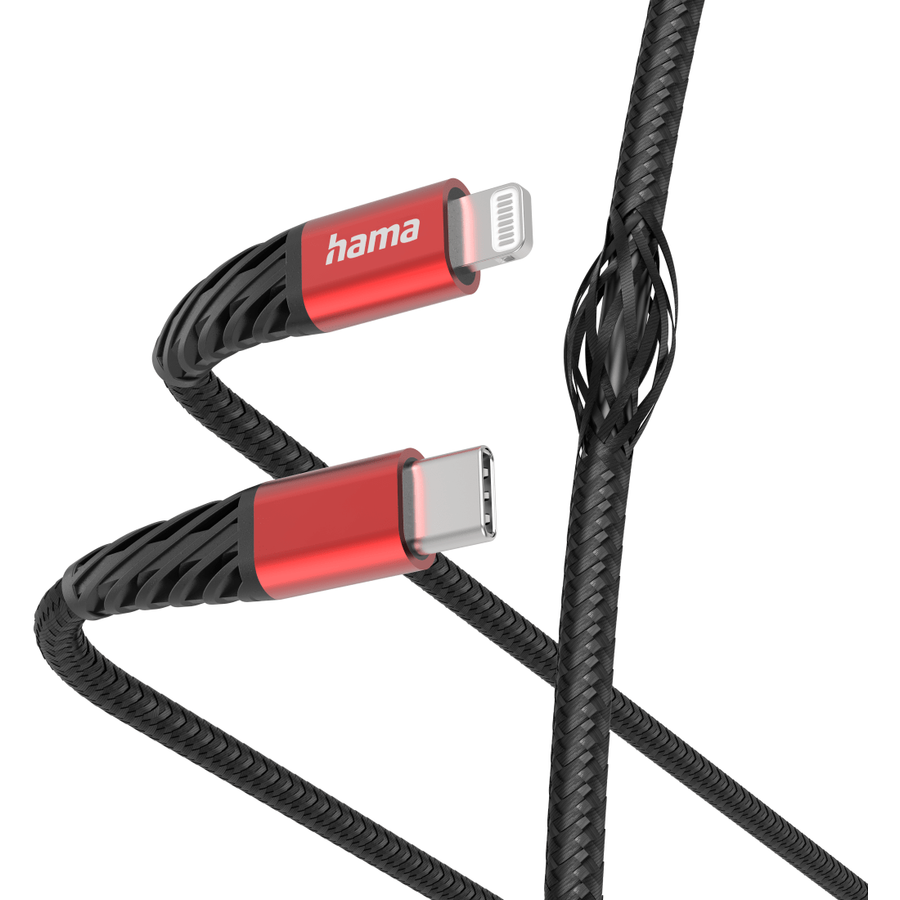 Cablu de Alimentare Extreme USB C Lightning iPhone Negru