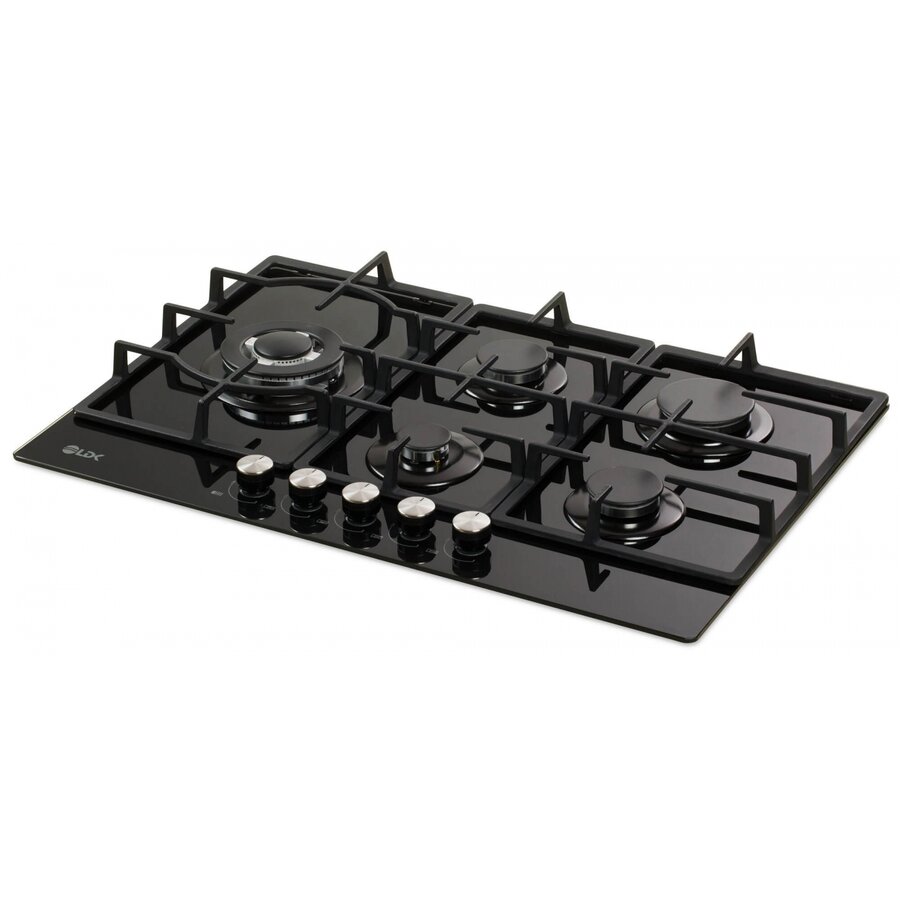 Plita Incorporabila Marbella Wok Jz5bk75 Gaz 5 Arzatoare Wok Aprindere Electrica Gratare Fonta Sigur