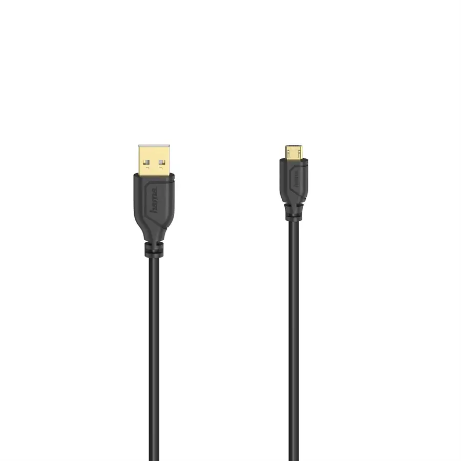 Cablu de Date Flexi Slim MicroUSB Negru