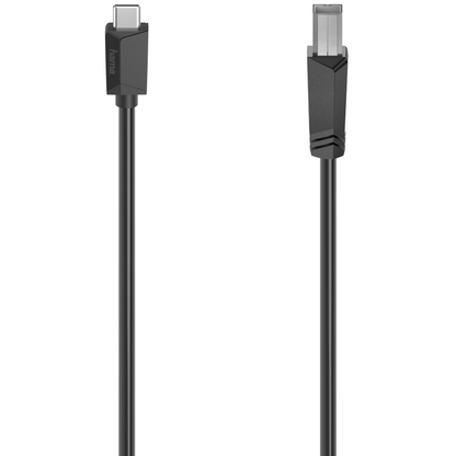 Cablu de Date USB C Plug USB B Plug Negru