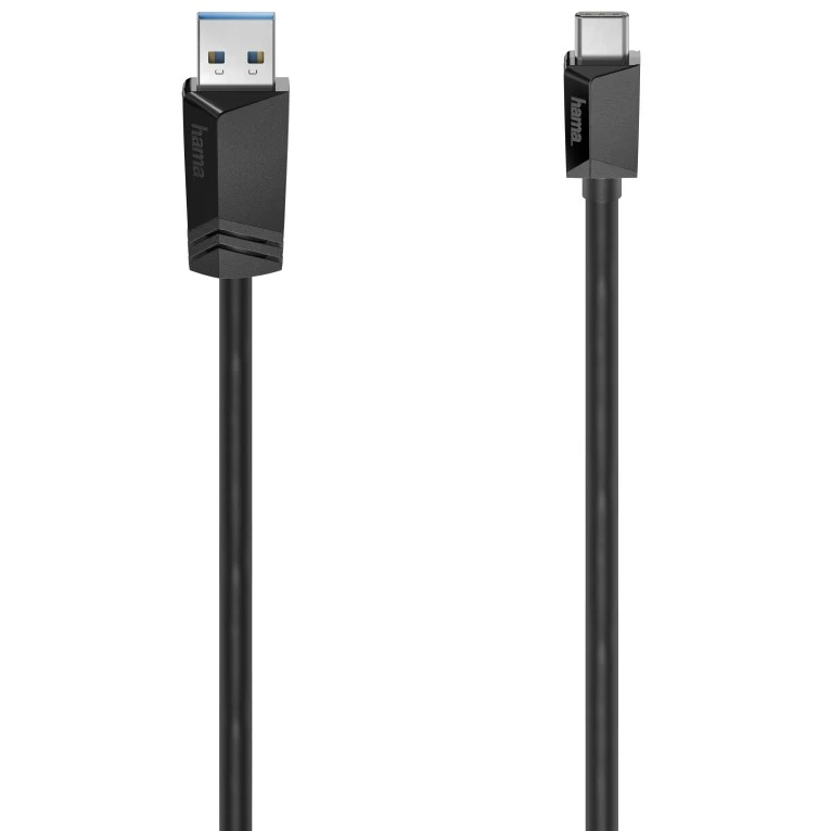 Cablu de Date USB A Plug USB C USB 3.2 Negru