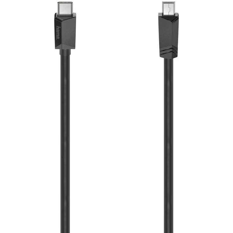 Cablu de Date USB C Mini USB Plug Negru