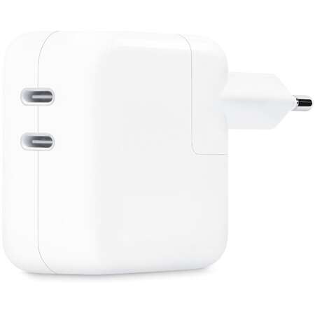 Incarcator Apple 35W Dual USB-C Port Power Adapter Alb