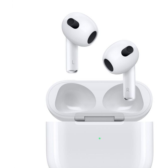 Casti Telefon AirPods3 Wireless Lightning Carcasa Incarcare Alb