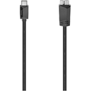 Cablu de Date Hama USB C Plug MicroUSB Negru