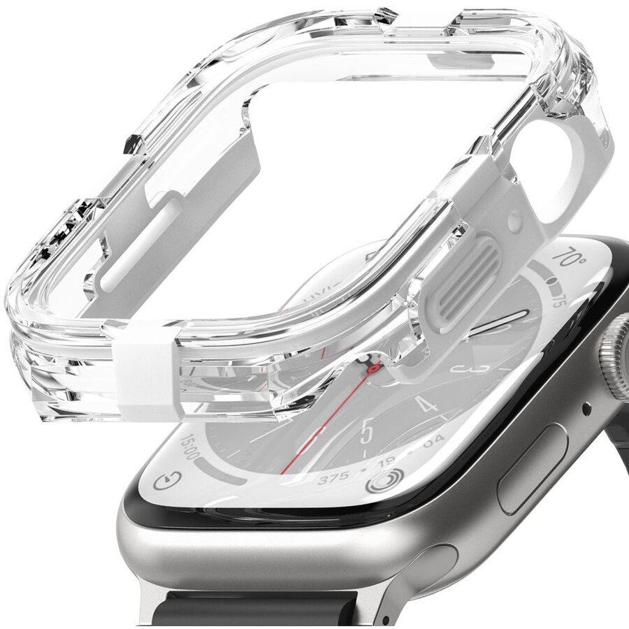 Accesoriu smartwatch Fusion Bumper compatibila cu Apple Watch 4/5/6/7/8/SE 44/45mm White