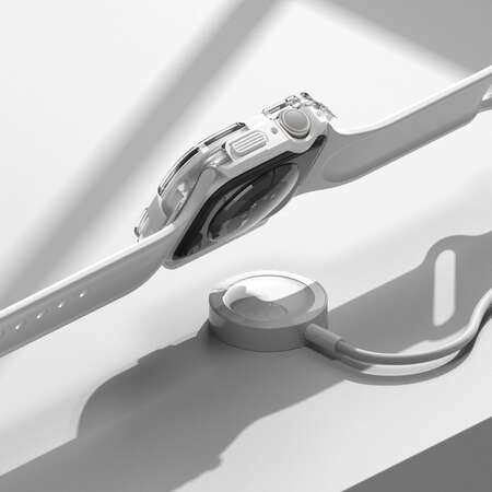 Accesoriu smartwatch Ringke Fusion Bumper compatibila cu Apple Watch 4/5/6/7/8/SE 44/45mm White