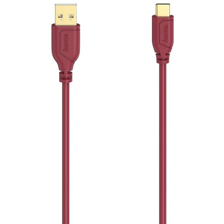 Cablu de Date Flexi Slim USB C Rosu