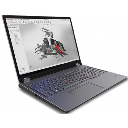 Laptop Lenovo 16'' ThinkPad P16 Gen 2, WQXGA IPS 165Hz, Procesor Intel® Core™ i9-13980HX (36M Cache, up to 5.60 GHz), 32GB DDR5, 1TB SSD, RTX 2000 Ada 8GB, Win 11 Pro, Storm Grey (Top) - Villi Black (Bottom) - imagine 2