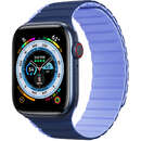 Magnetic LD compatibila cu Apple Watch 4/5/6/7/8/SE/Ultra 42/44/45/49mm Albastru