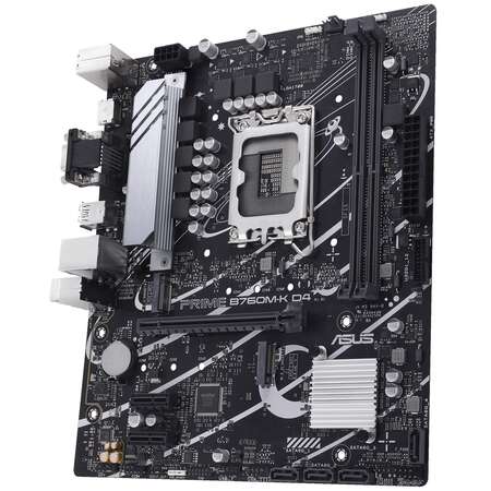 Placa de Baza ASUS PRIME B760M-K D4 LGA 1700  DDR4 PCIe 4.0 M.2 micro ATX
