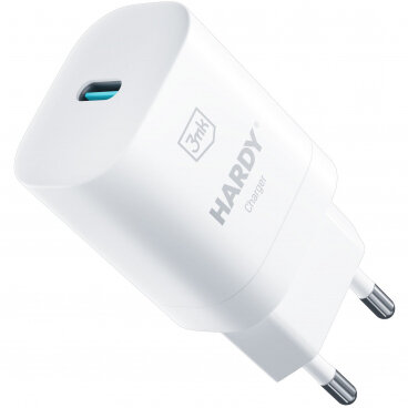 Incarcator Retea Hardy GaN 33W 3A 1 x USB-C  Alb