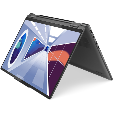 Laptop Lenovo Yoga 7 2.8K 14 inch AMD Ryzen 7 7735U 16GB 1TB SSD Windows 11 Home Storm Grey