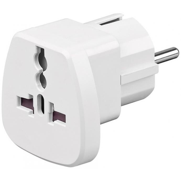 Adaptor Priza Universal EU Alb