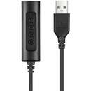 USB Casti 3.5mm 134-17 1.5m Negru