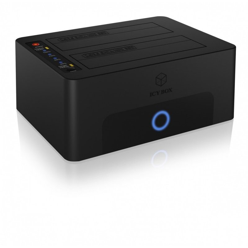 Docking Station IB-1232CL-U3 2Bay Pentru 2x HDD/SSD USB 3.0 Negru