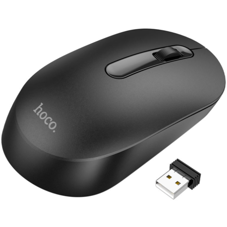 Mouse Hoco Wireless GM14 1200DPI Negru