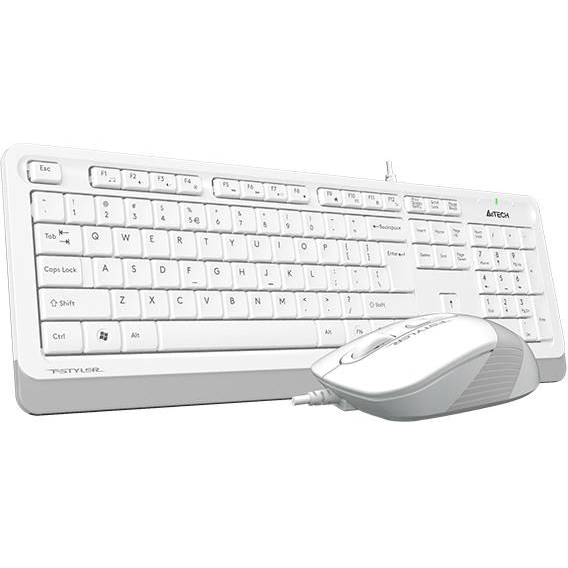 Kit tastatura si mouse USB Standard Alb
