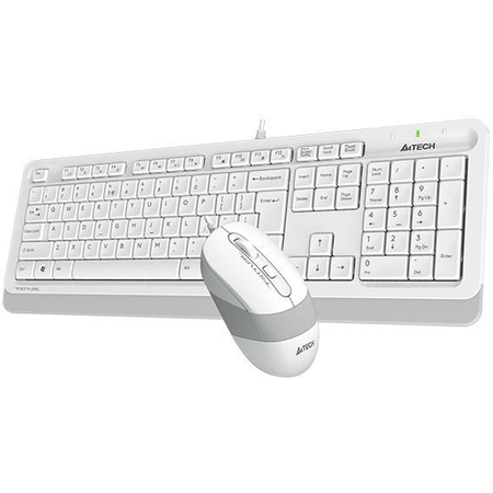 Kit tastatura si mouse A4Tech USB Standard Alb