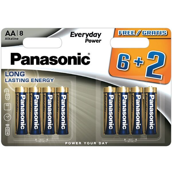 Baterie Everyday Power AA pack of 8 (6+2 free)