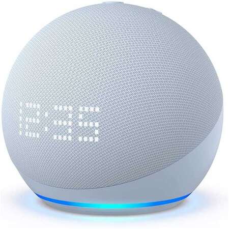 Boxa Inteligenta Amazon Ceas Echo Dot 5 2022 Control Voce Alexa Wi-Fi Bluetooth Cloud Blue