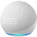 Ceas Amazon Echo Dot 5 2022 Control Voce Alexa Wi-Fi Bluetooth Glacier White