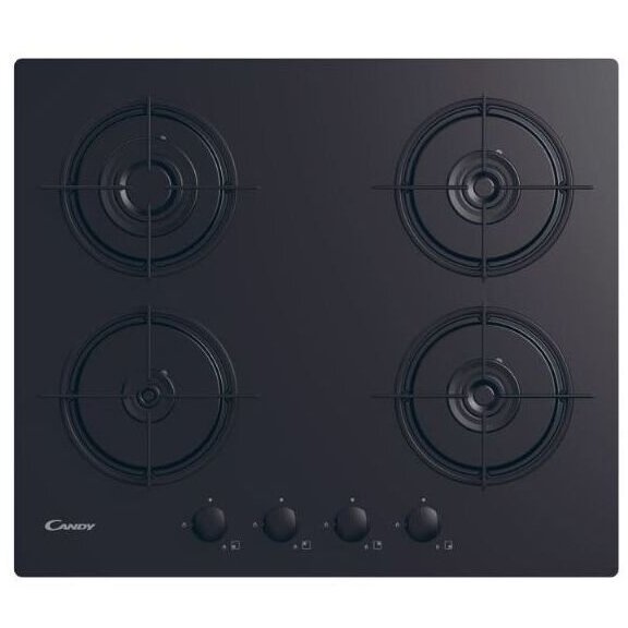 Plita Incorporabila Gaz 4 Arzatoare Aprindere Electrica 60cm Negru