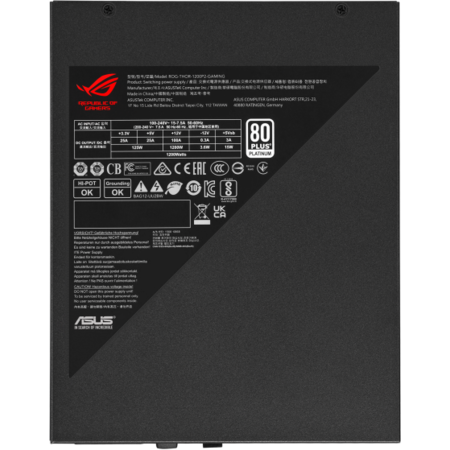 Sursa PC Gaming ASUS ROG THOR 1200P2 1200W 80Plus Platinum PCIe Gen 5.0 Oled ARGB Modulara ATX