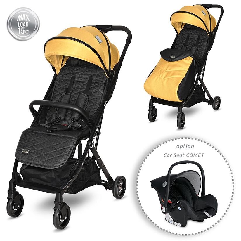 Carucior Pentru Nou-Nascuti Myla Tip Troller Lemmon Curry