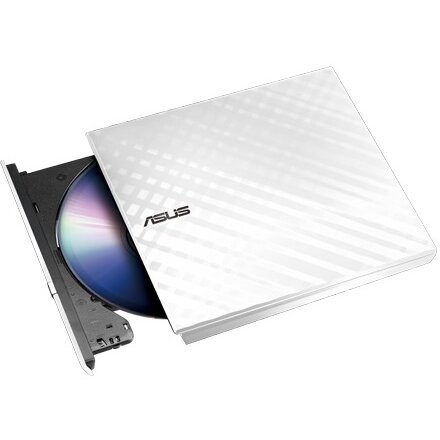 Unitate Optica Notebook Extern 8x Ultra-subtire Suport M-disc Compatibil Windows Mac Os Asus Nero Backitup E-green Alb