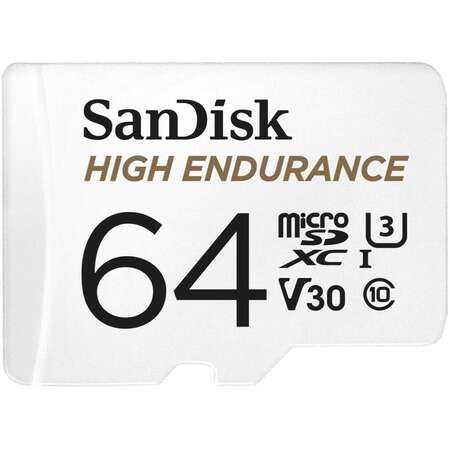 Card de Memorie Sandisk High Endurance 64GB MicroSDHC + Adaptor SD