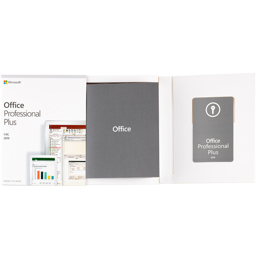 Office 2019 Professional Plus OEM Retail FPP Windows Multilanguage USB 3.0 Eticheta CoA