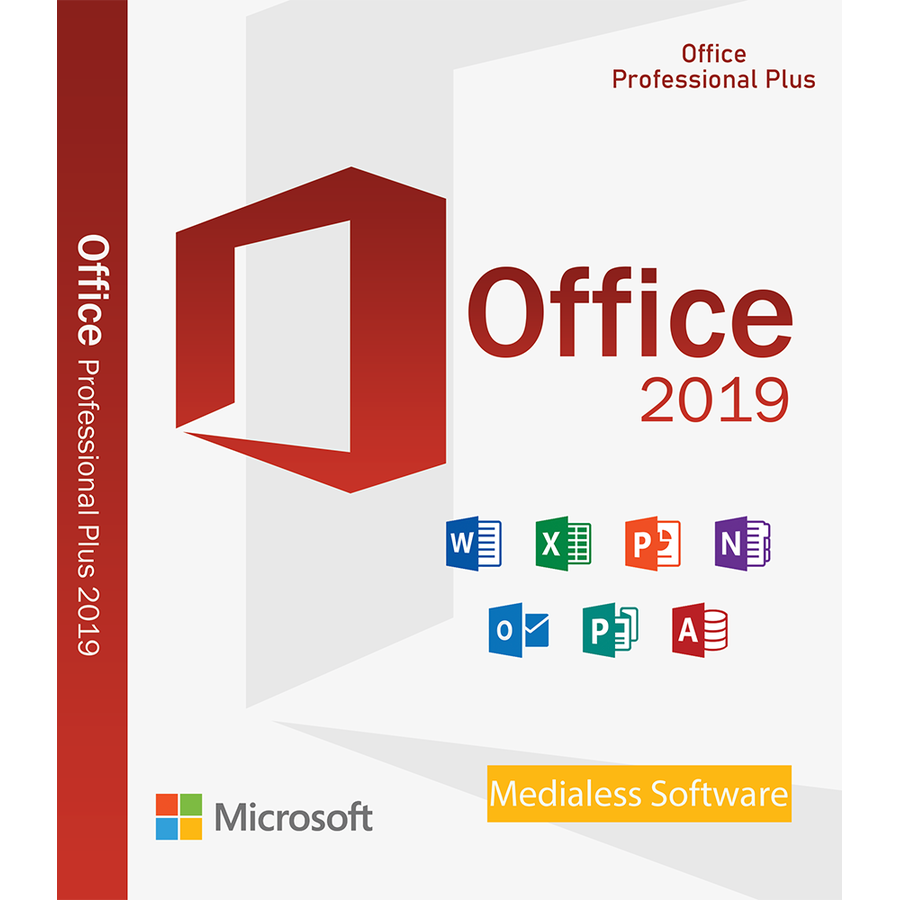 Licenta Office 2019 Professional Plus 32/64 bit Multilanguage Asociere Cont MS Medialess