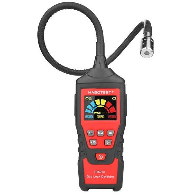 Multimetru pentru Detectarea Scurgerilor de Gaze Habotest LCD Black Red HT601A