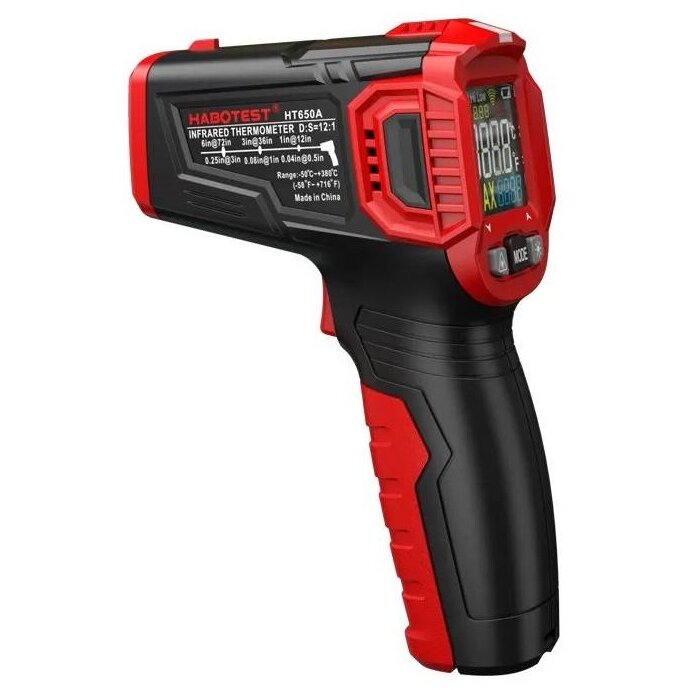 Termometru Habotest LCD Black Red HT650A