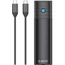 , 10Gbps, 4TB, USB-C 3.2, M.2 NVMe, cablu inclus, Negru