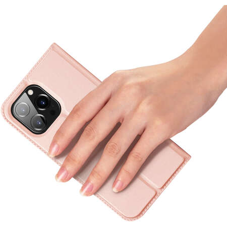 Husa DuxDucis SkinPro compatibila cu iPhone 15 Pro Pink