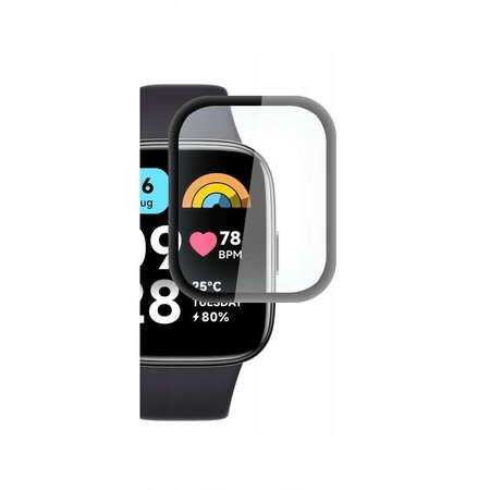 Accesoriu smartwatch Glass Pro Folie protectie HOFI Hybrid Glass 0.3mm 7H compatibila cu Xiaomi Redmi Watch 3 Active Black
