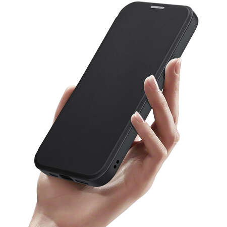 Husa DuxDucis Skin X Pro MagSafe compatibila cu iPhone 15 Black