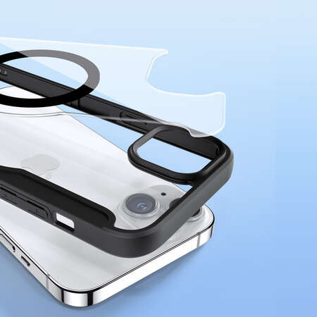 Husa DuxDucis Skin X Pro MagSafe compatibila cu iPhone 15 Black